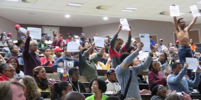 Rhodes students disrupt gender violence discussion