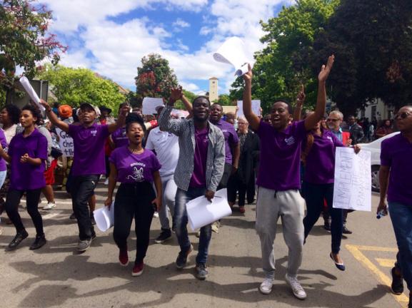 March for free education for the poor at Rhodes University